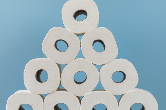 toilet rolls